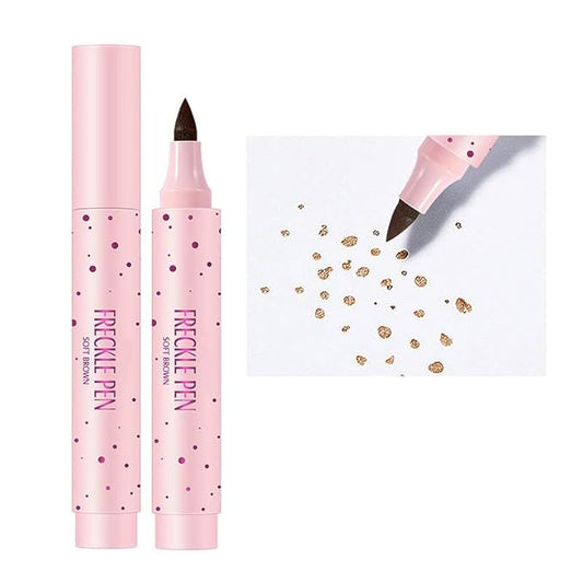 Freckle Pen Faux Freckle Pen Colour Pop Freckle Pen Supernaturally Realistic Freckles Makeup Brush Fantastic Freckles Pen Long-lasting Waterproof Soft-point Absorbent Pen For a Natural and Easy Makeup Look (soft brown)-VeraVaultWomen