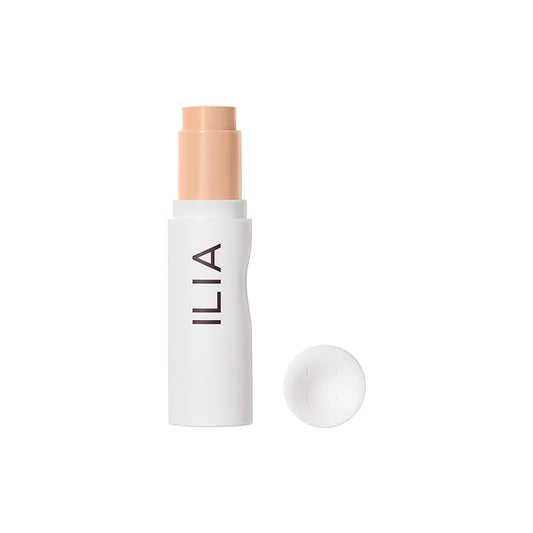 ILIA - Skin Rewind Complexion Stick - Foundation + Concealer + Skincare | Non-Toxic, Vegan, Cruelty-Free, Clean Makeup (11W - Willow, 0.35 oz | 10 g)-VeraVaultWomen