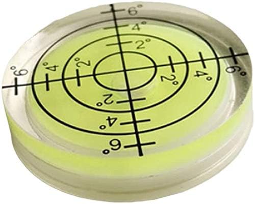 Spirit Level, 32x7mm Horizontal Bubble, 5Pc, Universal, High Precision, Wide Temperature Range, for Camera, Tripod, Woodworking, Medical Equipment, Office Desktop, Clear Green