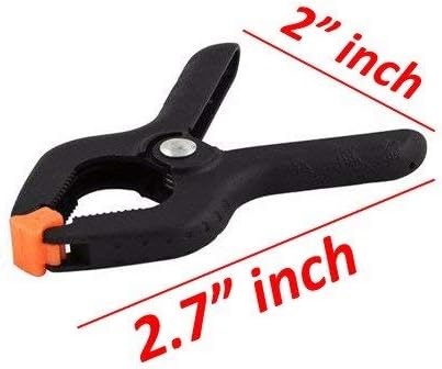 Wideskall® 2.7" inch Mini Nylon Plastic Spring Clamps - Pack of 100