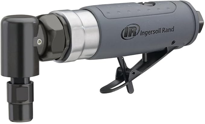 Ingersoll Rand 302BK Angle Air Die Grinder 2" & 3" Pad Kit, 20,000 RPM, 0.33 HP, 1/4" Collet, Rear Exhaust