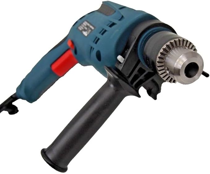 1/2" Corded Impact Hammer Drill - 9 AMP 1050W DIY Power Tool, 0-3000 RPM & 0-4500 BPM for Concrete, Brick, Masonry - Keyed Chuck with Side Handle