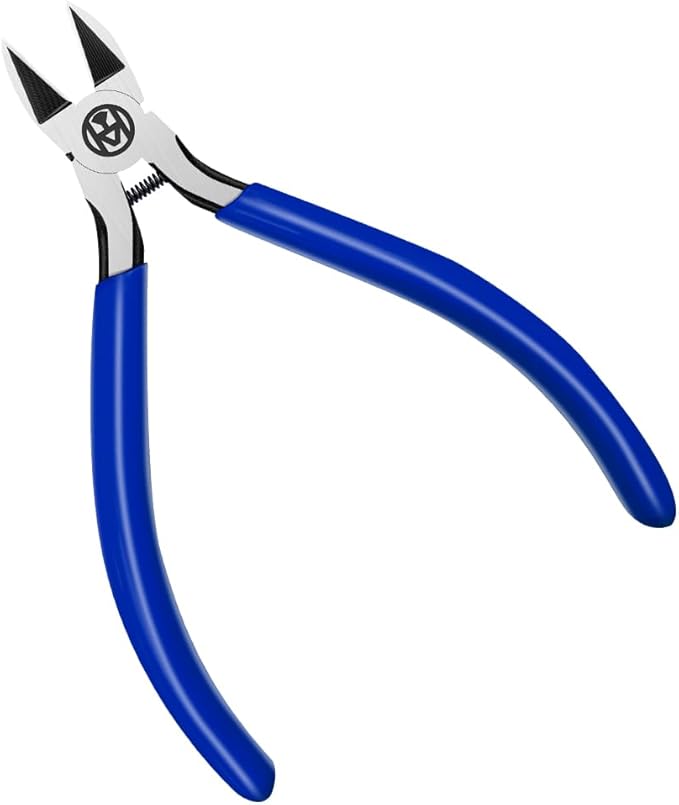 Wire Cutters Precision Flush Cutters Ultra Sharp Wire Cutters for Trimming Metal Wires Zip Ties, Cables, Circuit Boards, Crafting Jewelry Making