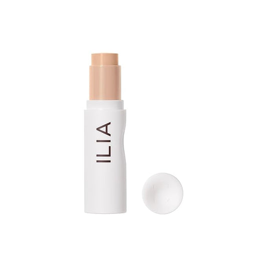 ILIA - Skin Rewind Complexion Stick - Foundation + Concealer + Skincare | Non-Toxic, Vegan, Cruelty-Free, Clean Makeup (9N - Tupelo, 0.35 oz | 10 g)-VeraVaultWomen