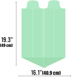 1-2 Gallon Flap Tie Compostable Trash Bags, 300 Count Small Compost Bags, Biodegradable Kitchen Garbage Bags, Food Scrap Waste Bags for Countertop Bin, ASTM D6400, US BPI Certified