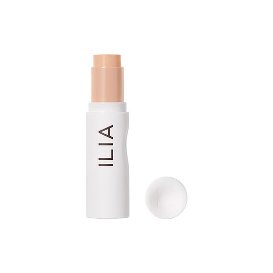 ILIA - Skin Rewind Complexion Stick - Foundation + Concealer + Skincare | Non-Toxic, Vegan, Cruelty-Free, Clean Makeup (6N - Aspen, 0.35 oz | 10 g)-VeraVaultWomen