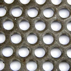 A36 Carbon Steel Perforated Sheet, Unpolished (Mill) Finish, Hot Rolled, Staggered 0.1875" Holes, ASTM A36, 0.06" Thickness, 16 Gauge, 24" Width, 48" Length, 0.25" Center to Center, OnlineMetals