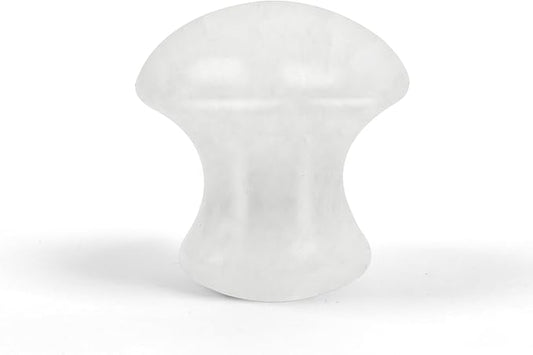 1 Pc Mushroom Jade Gua Sha Facial Tools, Jade Roller Guasha Massage Crystal WhiteJade Stone Mushroom Shaped Face Lift Remove Wrinkles Massager for Women Spa, Massage Knobs for Body Relaxing-VeraVaultWomen