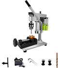 RATTMMOTOR DIY Benchtop Drilling Machine 110V-220V, Mini Desktop Variable Speed Drill Press 12mm Stroke, 3000RPM 795 Motor with Bench Vise Clamp, JT0 Drill Chuck 4.5mm for CNC Machining