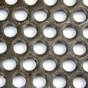 OnlineMetals A36 Carbon Steel Perforated Sheet, Unpolished (Mill) Finish, Hot Rolled, Staggered 0.5" Holes, ASTM A36, 0.12" Thickness, 11 Gauge, 24" Width, 36" Length, 0.6875" Center to Center