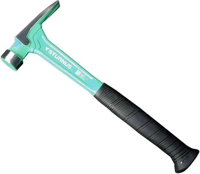 Sturnus Turquoise 13oz Velocity Rip Claw Hammer – 13oz, Lightweight Aluminum & Ergonomic, Pro-Grade with Anti-Vibration Grip (Milled Head, Short Handle)