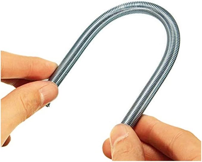 Spring Tube Benders Tubing Benders Spring for Pipe O.D.1/4, 5/16, 3/8, 1/2, 5/8 Inch Tube Bender Kit for Copper Aluminum Thin Wall Steel Tubing， 5 Pieces