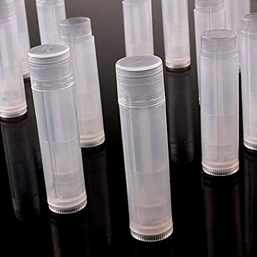 12 Pieces Clear Plastic Empty Lip Balm Tubes Containers DIY Lip Balm Lip Gloss Tube Pipe Bottle-VeraVaultWomen