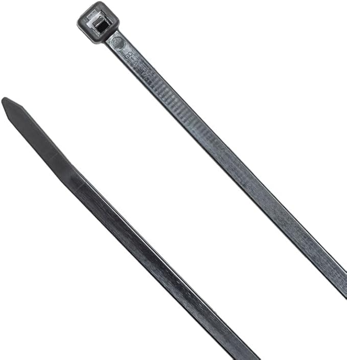 ZipTie.com 8-Inch Black Releasable Pawl Zip Ties - 50-lb Tensile Strength Cord Management - UL Listed Reusable Cable Ties - UL 21 Listed, UV Resistant, Indoor & Outdoor Multi-Purpose (100-Pack)