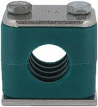 1" Tubeclo Standard Series Pipe Clamp, Polypropylene with 316 Stainless Steel Hardware, Weld Mounting