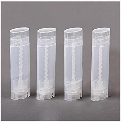 10PCS 4.5g/4.5ml Empty DIY Lip Tubes Holder Containers Vial Refillable PP Plastic Deodorant Crayon Travel Tube Pipe Bottle Lip Gloss Case DIY Lip Balm Gifts For Women Lady Girls(Transparent)-VeraVaultWomen