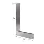 PEC Tools Machinist Square Precision Engineer Wide Seat Square 90 Right Angle Ground Hardened Steel Angle Ruler 9 x 6 Inch, Suitable for Woodworking and Precision Layout Work