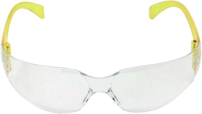 BISON LIFE Safety Glasses - Scratch Resistant Wrap Around Eyewear, Polycarbonate ANSI Z87.1 Impact Resistant Lens