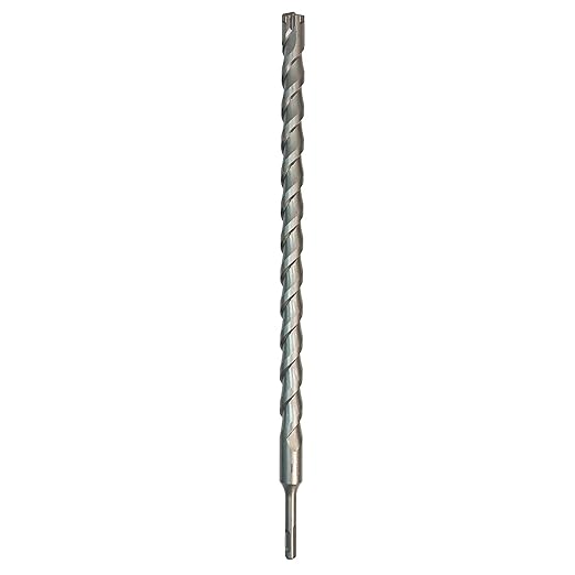1 Inch x 18 Inch SDS Plus Rotary Hammer Drill Bit, Carbide Tipped for Brick, Stone, and Concrete (1" x 18")