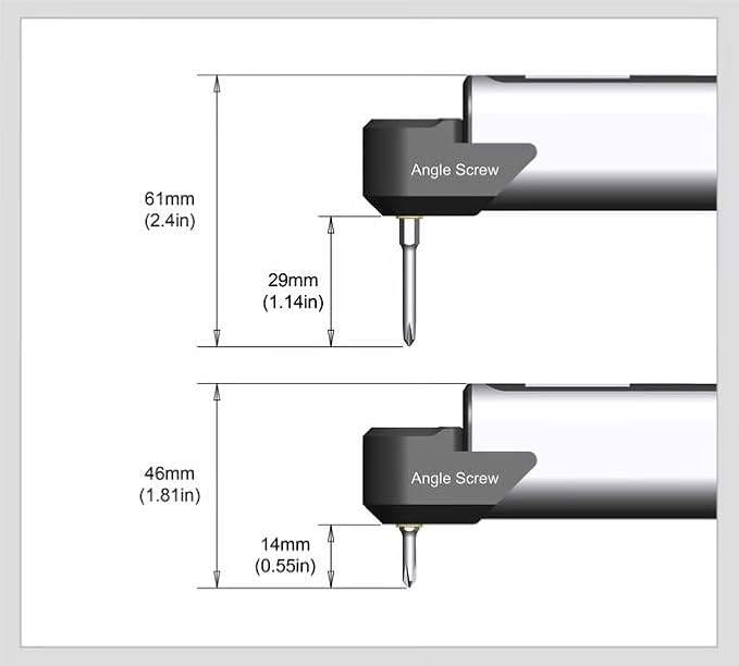 AM ARROWMAX 7.4V Mini Electric Screwdriver & Removable Angle Screw, Precision Electric Screwdriver Set, 60 in 1 Magnetic Bit, 5 Torque Setting, 5/32''Hex, Repair Tools For Phone Camera Watch (M1 PLUS)