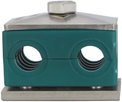 1 1/4" Tubeclo Twin Series Pipe Clamp, Polypropylene with Galv Plated Steel Hardware, Weld Mounting