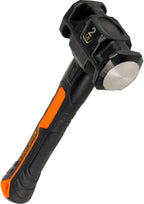 Klein Tools H80692 Sledgehammer, 2-Pound Smooth Face Drilling Hammer with Fiberglass Handle, Shock-Resistant Design for Striking and Demolition, Includes Lanyard Hole
