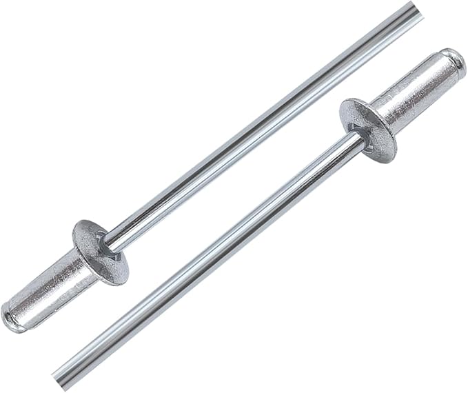 160pcs Silver 5/32" x 5/16" Aluminum Blind Rivets, 4 x 8mm Pop Rivets,Aluminum Grip and Steel Mandrel