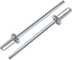 160pcs Silver 5/32" x 5/16" Aluminum Blind Rivets, 4 x 8mm Pop Rivets,Aluminum Grip and Steel Mandrel