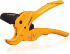 DOMINOX 1 1/4'' Ratchet Type Pipe Cutter, Suitable for professional plumbers and DIY Home worker, Suitable for cutting Pex, PVC and PPR plastic hoses and Plumbing Pipe.