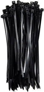 ZipTie.com 8-Inch Black Releasable Pawl Zip Ties - 50-lb Tensile Strength Cord Management - UL Listed Reusable Cable Ties - UL 21 Listed, UV Resistant, Indoor & Outdoor Multi-Purpose (100-Pack)