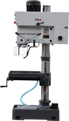 KAKA INDUSTRIAL Geared Head Drill Press,2.2kW 220V 1-Phase, Powerfeed and Auto Downfeed, 1.25 inch Steel Drilling, MT3 Taper, Digital RPM/DRO, Cast Iron Benchtop DP-32