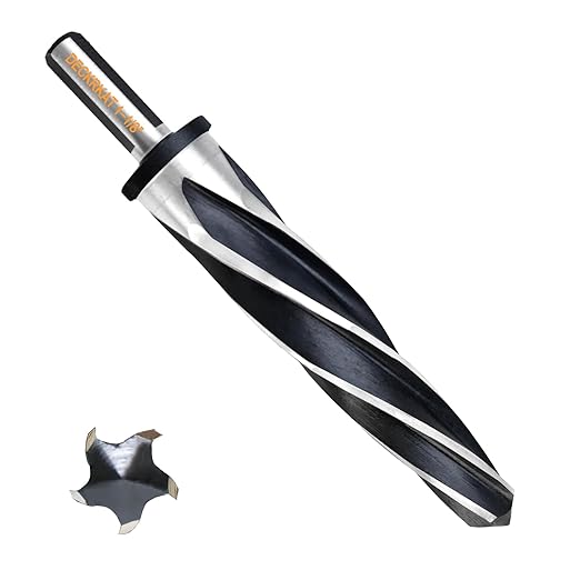 1-1/8" Reamer Drill Bit for Metal, M2 HSS Taper Reamer for Steel, Alloy, Wood, Plastic to Align, Enlarge Holes – 5-Spiral Flutes,1/2"Non-Slip Shank, 28mm Car Reamer, Bridge Construction Reamer.