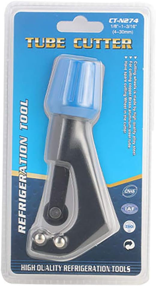 GOLDEAL Tube Cutter,Constant Swing Pipe Cutter Tool for Metal Pipe,1/8" - 1-3/16",with 5 Spare Cutting Blades,Bike Front Fork/Seatpost/Seat Tube/Steerer Tube Cutter(Blue)