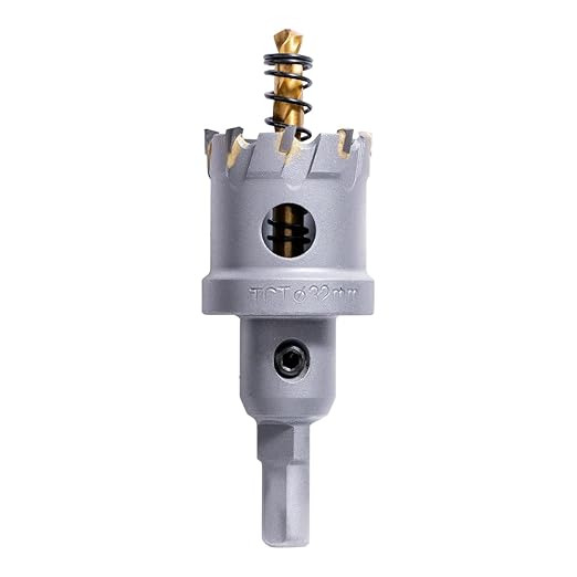 1-1/4" Carbide Hole Saw, Heavy Duty Metal Hole Cutter with Pilot Drill Bit for Cutting Stainless Steel, Metal Sheet and Aluminum Alloy (32mm | 1-1/4")