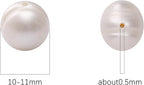 Natural Pearl Beads Potato 10-11mm White Freshwater Cultured Loose Gemstone Beads for DIY Jewelry Making 13.8''/Strand HQ