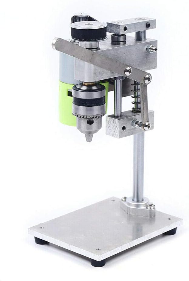 Mini Bench Drilling Machine Drill Press Bench Top 1:2 Speed for Jewelers Wood Metal Work 100-240V 1000-4500RPM (100W-795 Motor)