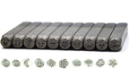 WKSTOOL 1/4"(6mm) High Hardness Carbon Steel 10Pcs Logo Symbol Design Metal Punch Stamp for Coin Ingot Molds Tag Jewel Design Making Imprinting Tools