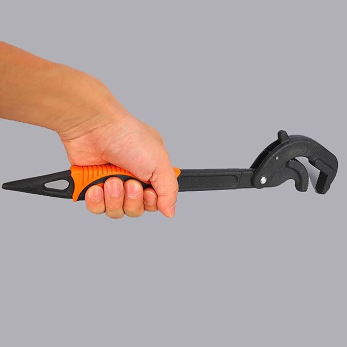 HOIGON 4 PCS 0.6''-2.4'' Multifunction Adjustable Wrenches, Self Adjusting Spanner, Quick Power Grip Pipe Wrench Set, 10 Inches 15 Inch