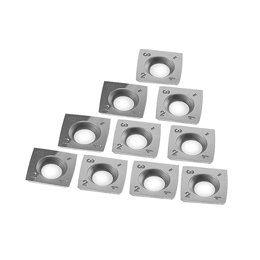 14mm Square Carbide Inserts Cutters Knives Blades with Radius 14×14×2.0mm-R150-30°for Woodworking Spiral/Helical Planer Cutter Head or Lathe Turning 10pcs