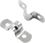 Hordion 50Pcs 5/16" Two Hole Strap U Bracket, M8 Rigid Pipe Strap Stainless Steel Conduit Clamp for Fixing Pipe