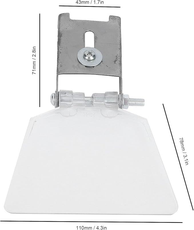2Pcs Bench Grinder Tool Rest Accessories, 304 Stainless Steel Eye Shields for Bench Grinder, Grinder Safety Shields for Bench Type 125/150/200/250 Grinder