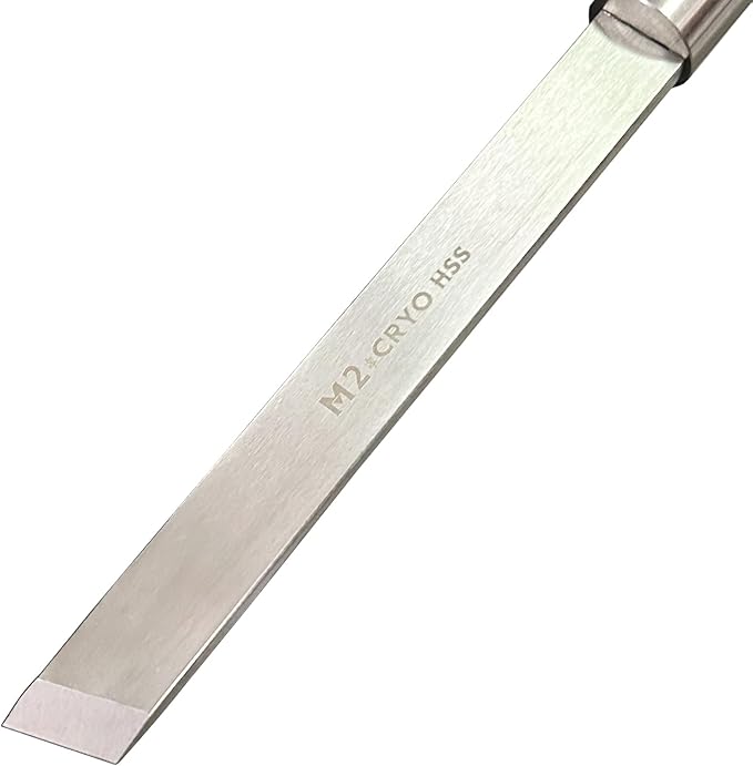 1 inch Skew Chisel, M2 Cryo High Speed Steel Wood Turning Tools with Beech Wood Handle