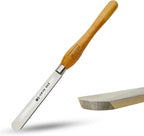 1 inch Round Nose Scraper, M2 Cryo High Speed Steel Wood Turning Tools with Beech Wood Handle