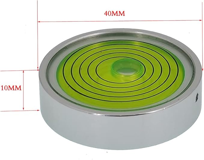 Metal Universal Horizontal Bubble Horizontal Bead Level Horizontal Balancing Bubble Level Round (40mm) (m126896)