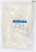 4 Inch White Zip Ties (1000 Pieces), 18lb Strength, Nylon Cable Wire Ties