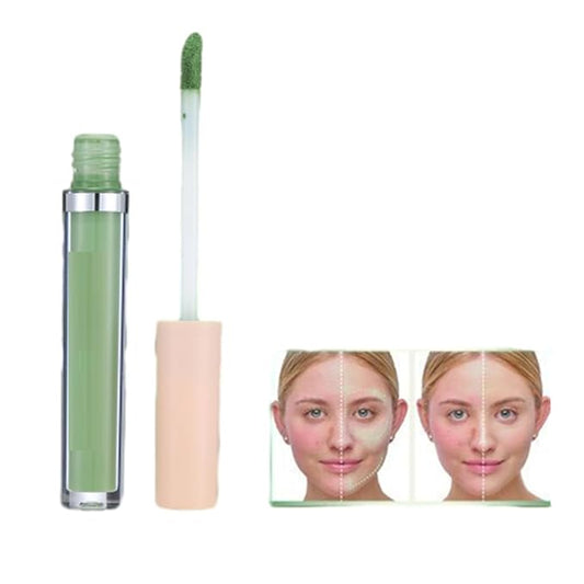 MAEPEOR Liquid Conceal Contour 7 Colors Cream Lightweight Liquid Concealer Contour Makeup for Concealing Blemishes, Brighten Dark Circles (Color 06 Green)-VeraVaultWomen