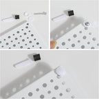 Pegboard Rack Garage Storage Steel Horizontal Peg Board Pack,Steel Pegboard Heavy Duty- 4 Pack 16-Inch X 16-Inch Metal Peg Board Tool Organization Panels(White)