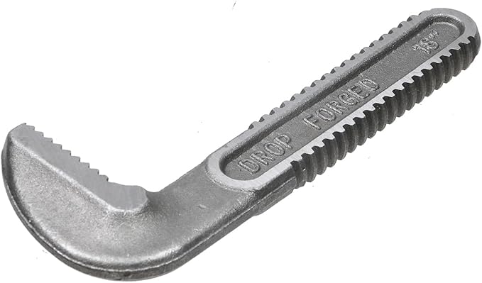 Pipe Wrench Hook Jaw 18 Inch Plumbing Wrench Replacement Jaws Carbon Steel for Adjustable Wrench (Silver)