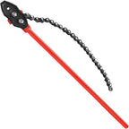 36" Chain Wrench with 29.5" Length of Chain, Heavy Duty Chain Pipe Wrench for Pipe Installation and Maintenance, Fits Max 4-inch Pipe Diameters