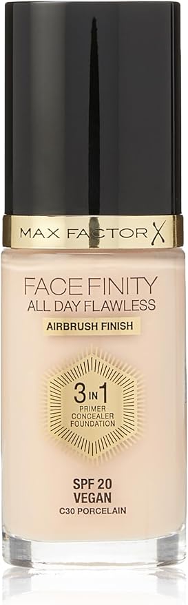 Max Factor Facefinity All Day Flawless 3 In 1 Foundation SPF 20, No. 30 Porcelain-VeraVaultWomen